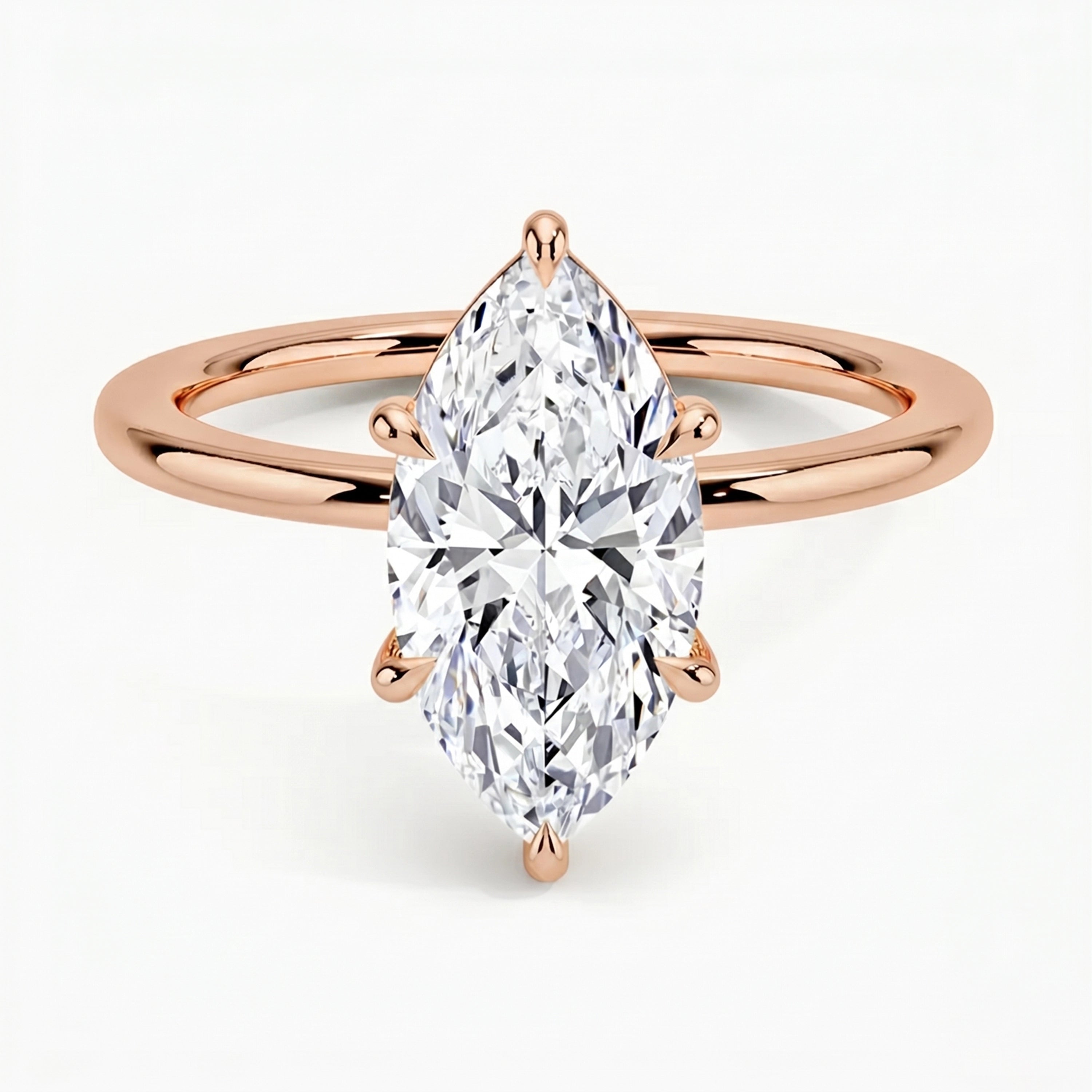 Classic Six-Prong Marquise Solitaire Ring