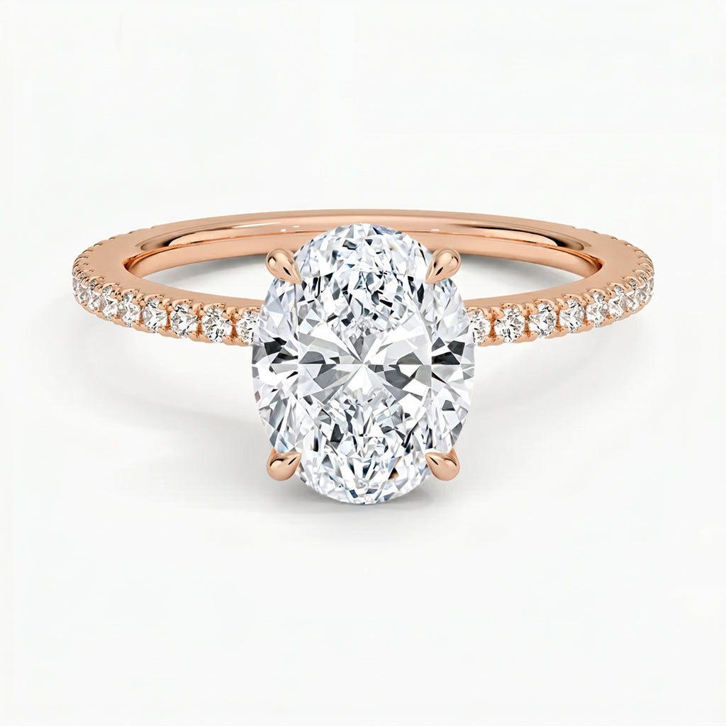 Lumina Pavé Oval Ring