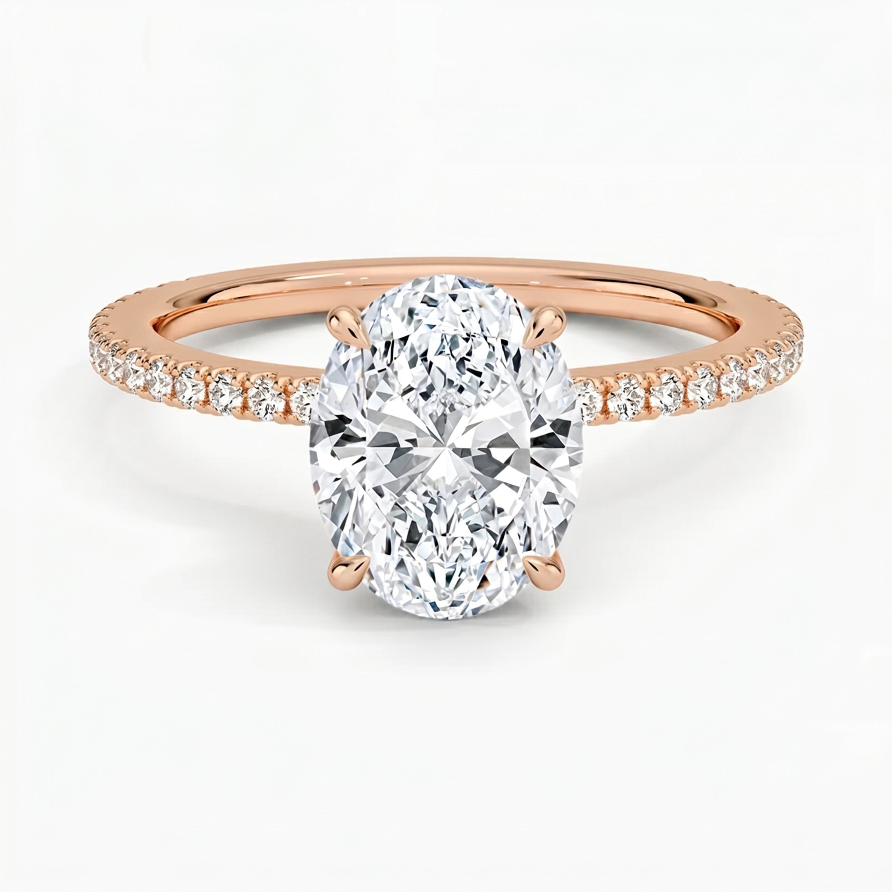 Lumina Pavé Oval Ring