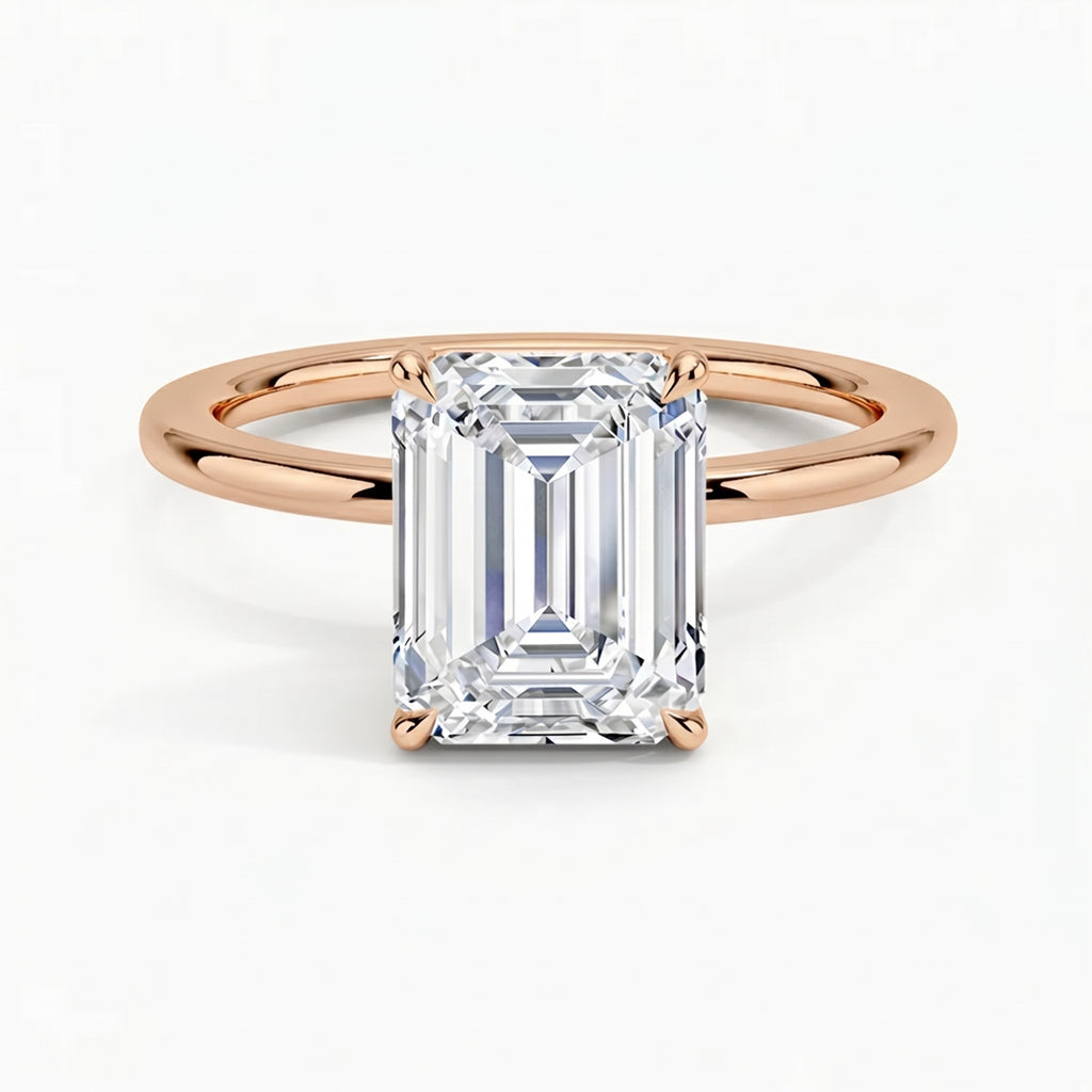 Classic Four-Prong Emerald Solitaire Ring