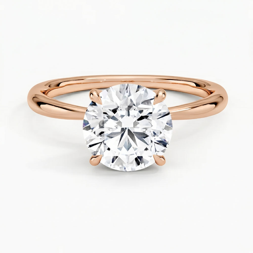 Iris Round Solitaire Ring