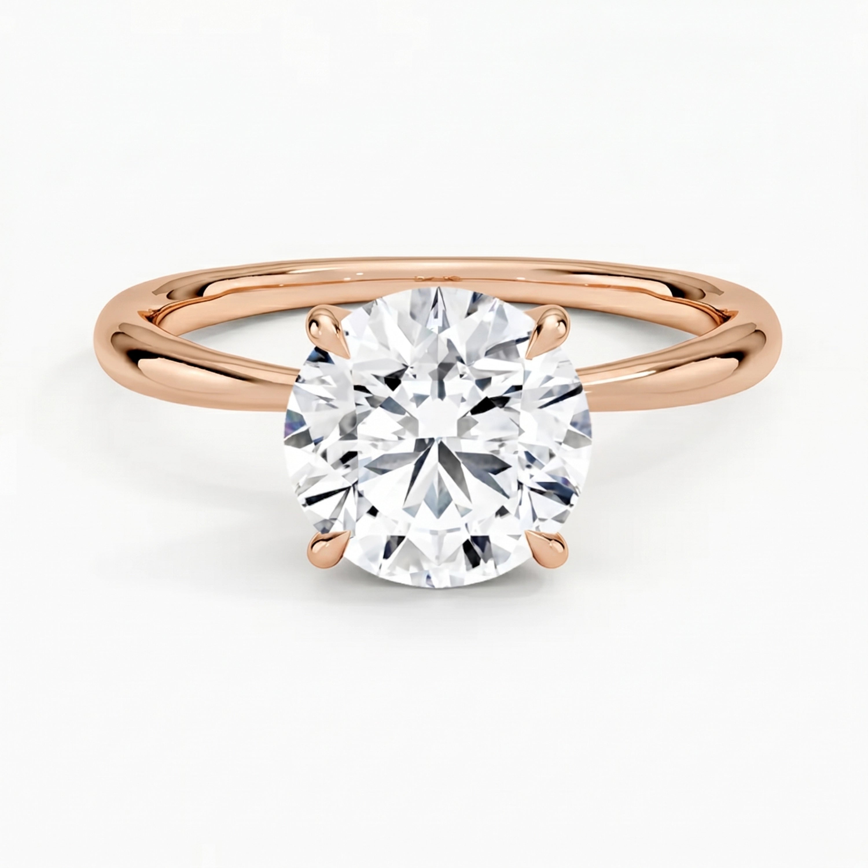 Iris Round Solitaire Ring