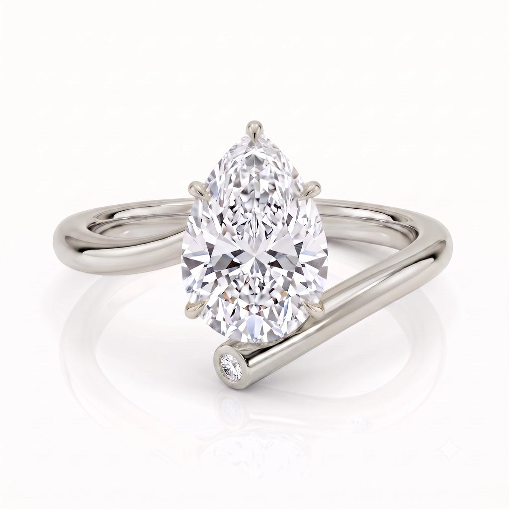 Eternal Orbit Pear Ring