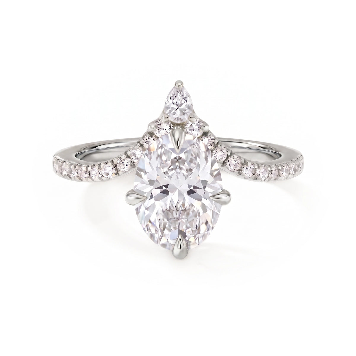 Aurelia Chevron Oval Ring