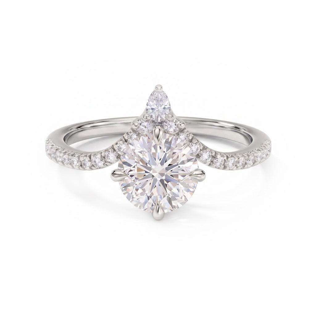 Aurelia Chevron round ring
