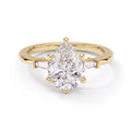 Legacy Pear Three-Stone Ring