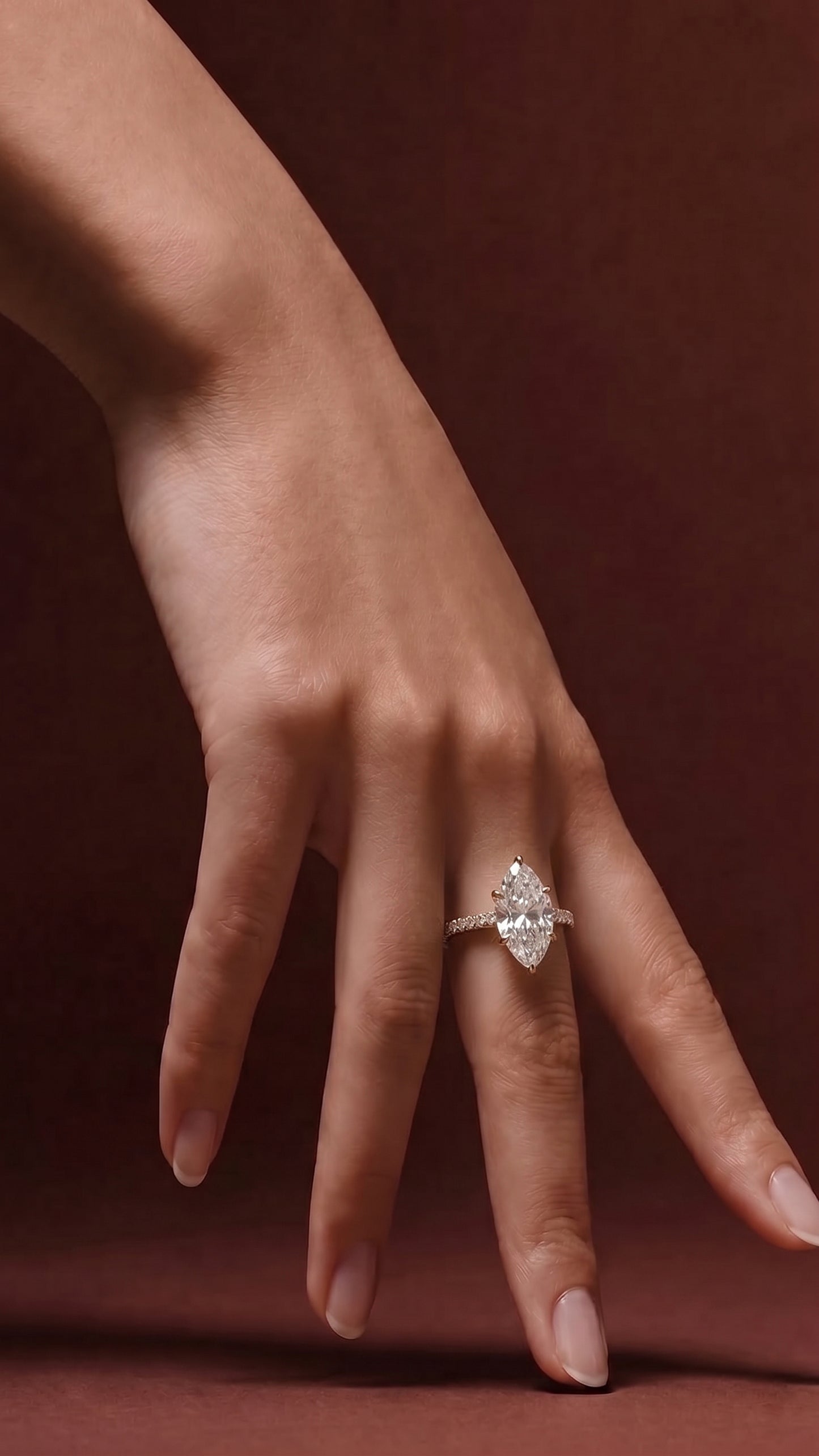 Lumina Pavé Marquise Ring