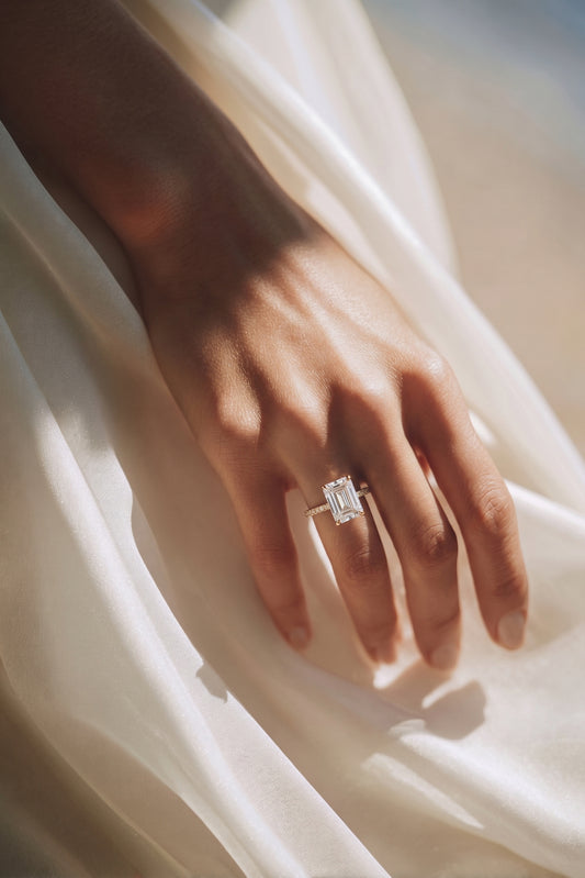 Lumina Pavé Emerald Ring
