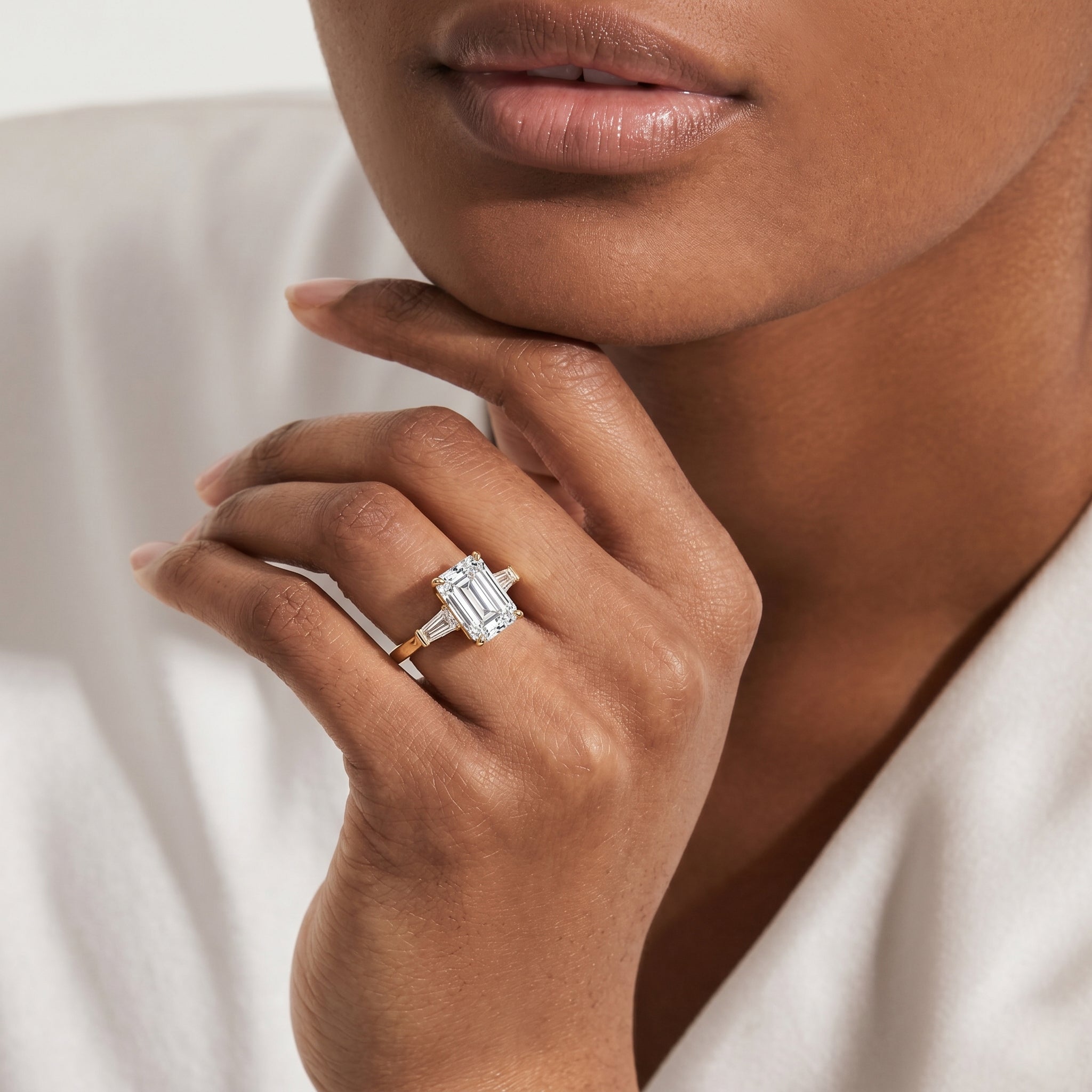Legacy Emerald Three-Stone Ring