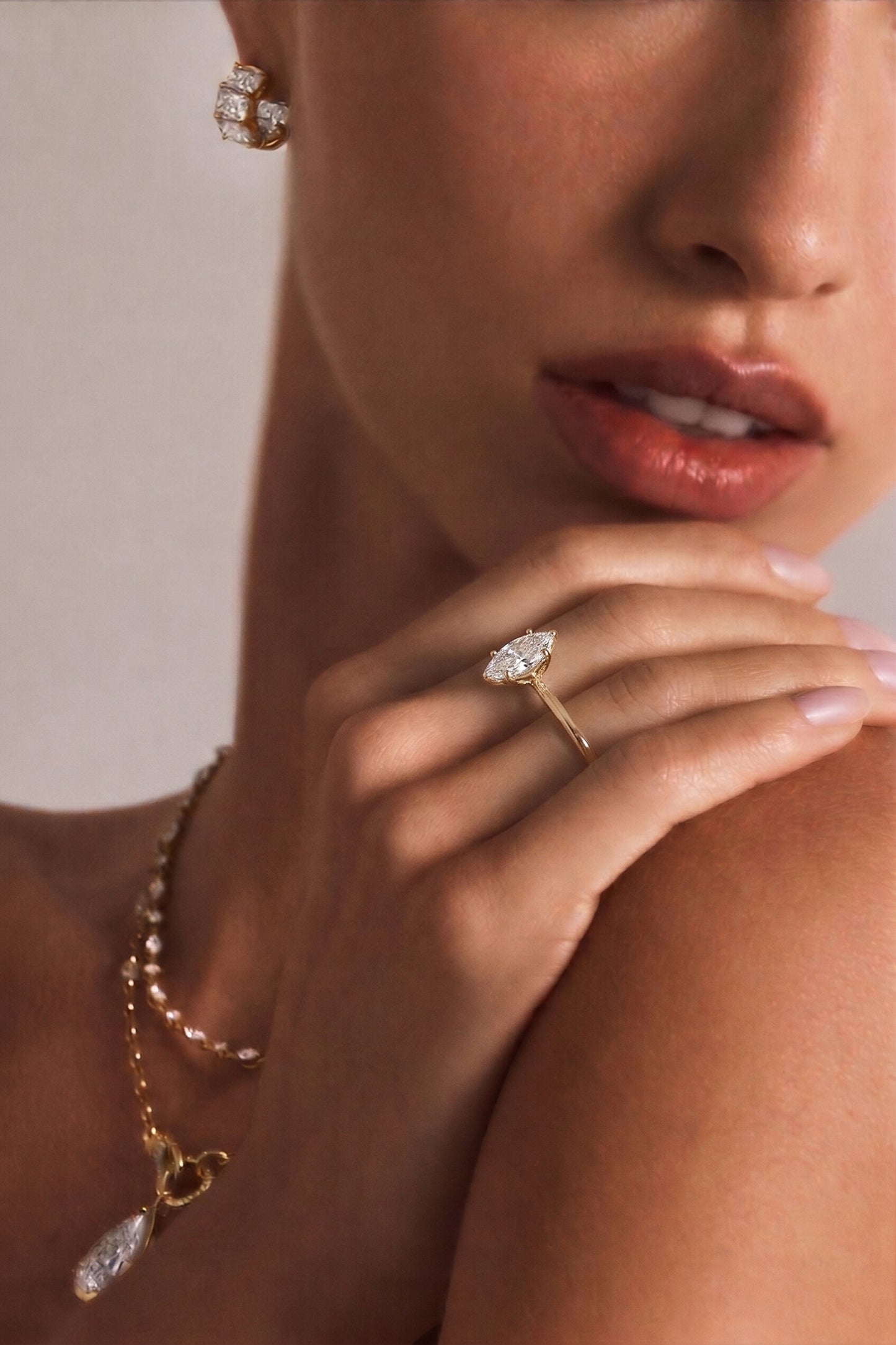 Flora Marquise Solitaire Ring