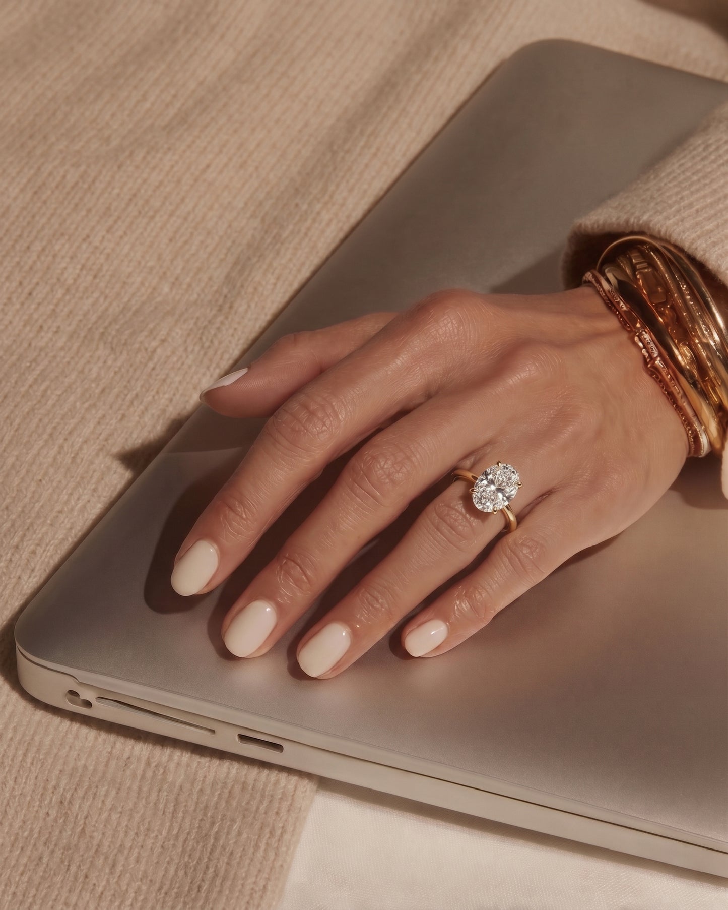 Iris Oval Solitaire Ring