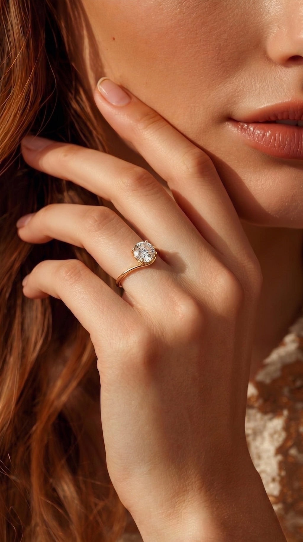 Embrace Round Solitaire Ring