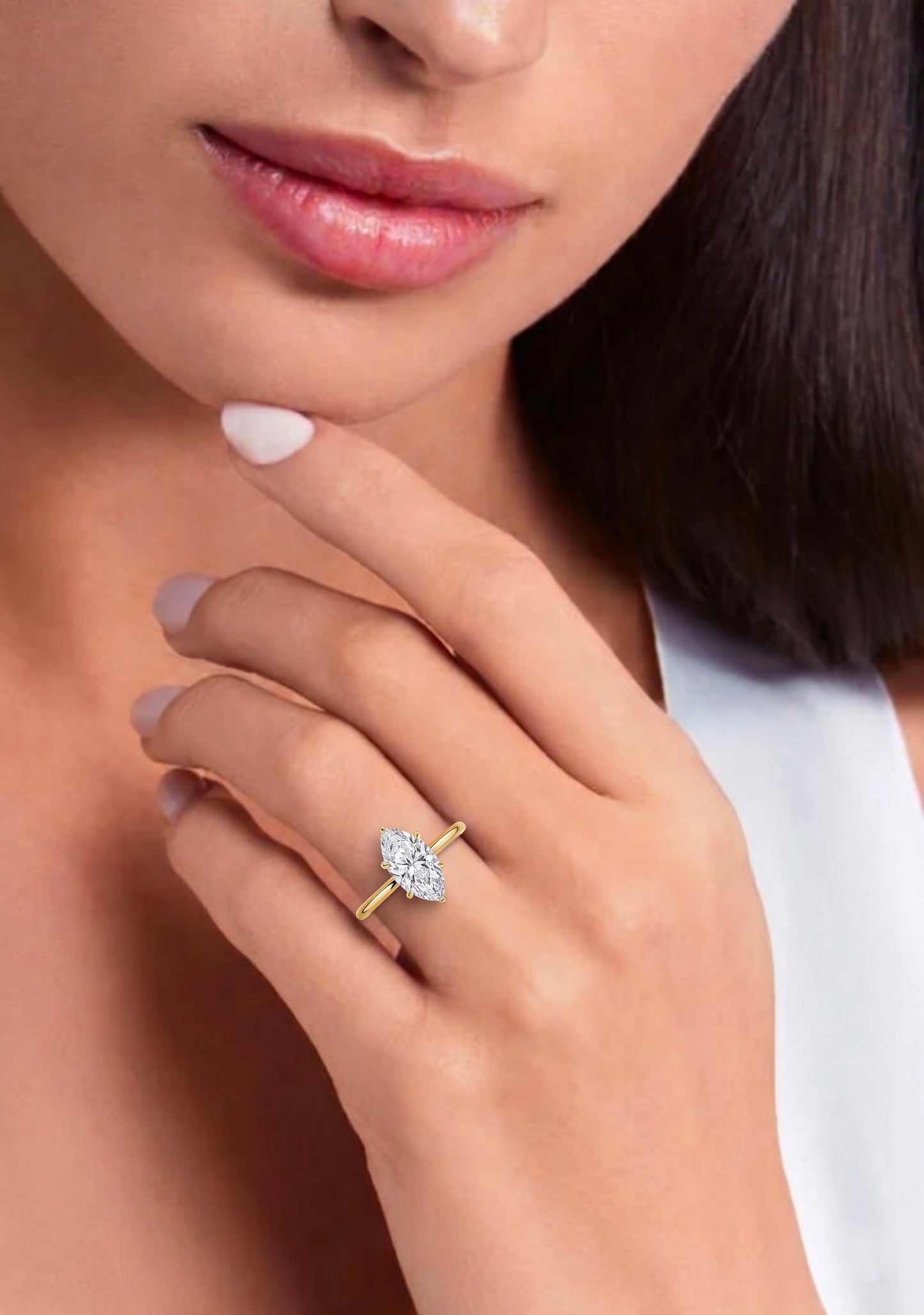 Classic Six-Prong Marquise Solitaire Ring