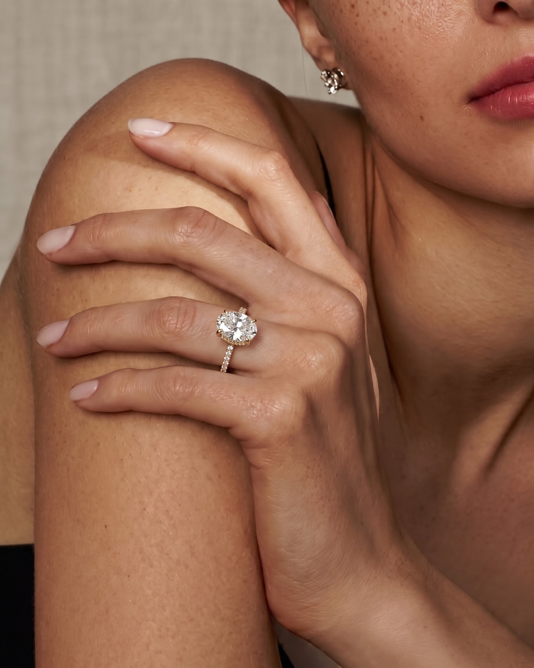 Lumina Pavé Oval Ring