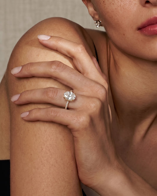 Lumina Pavé Oval Ring