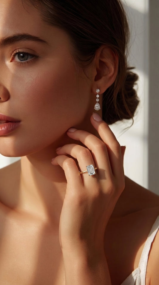 Classic Four-Prong Emerald Solitaire Ring