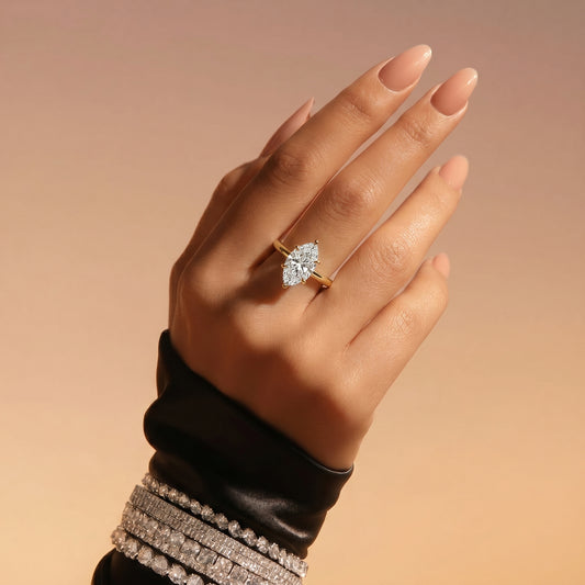 Iris Marquise Solitaire Ring