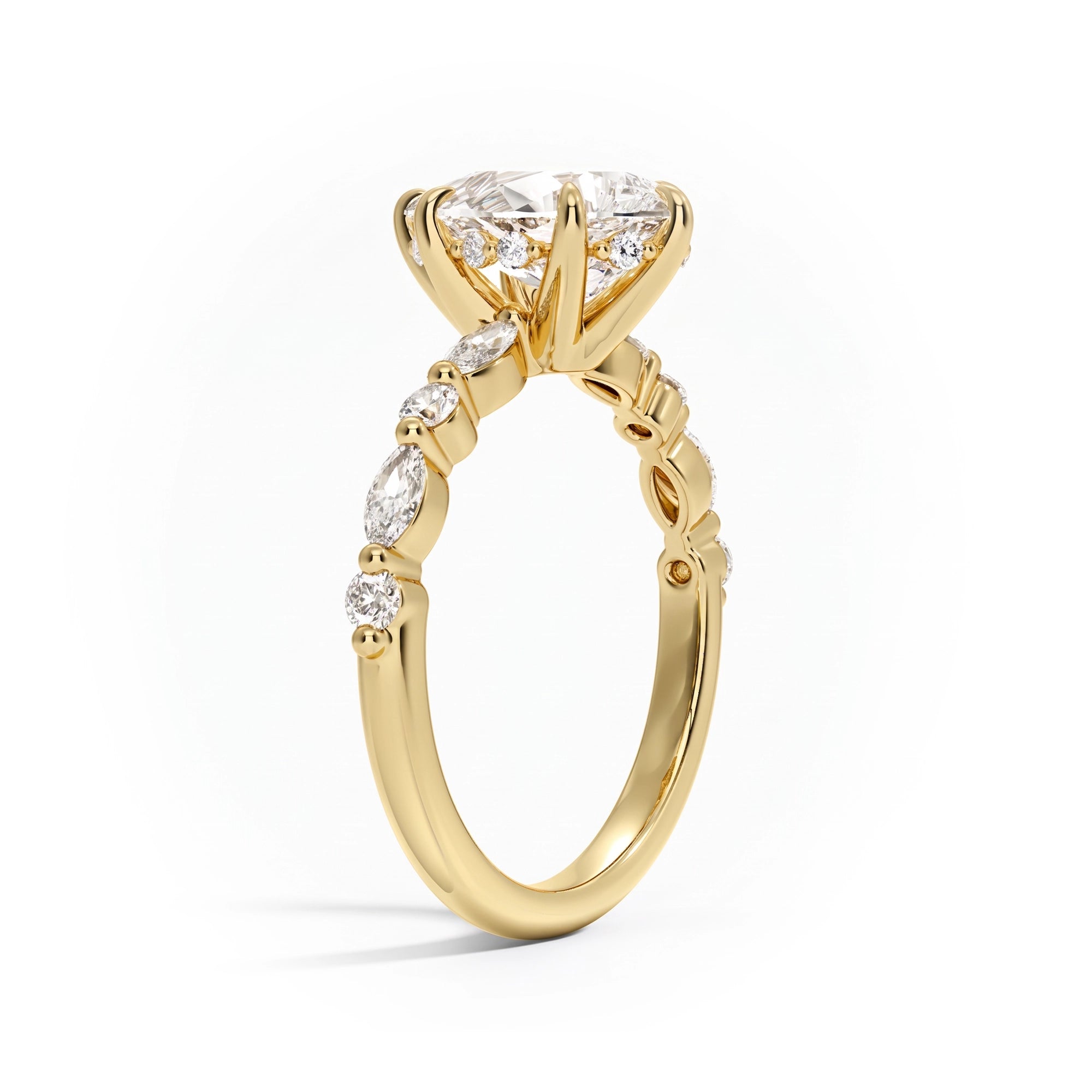 Ivy Hidden Halo Oval Ring