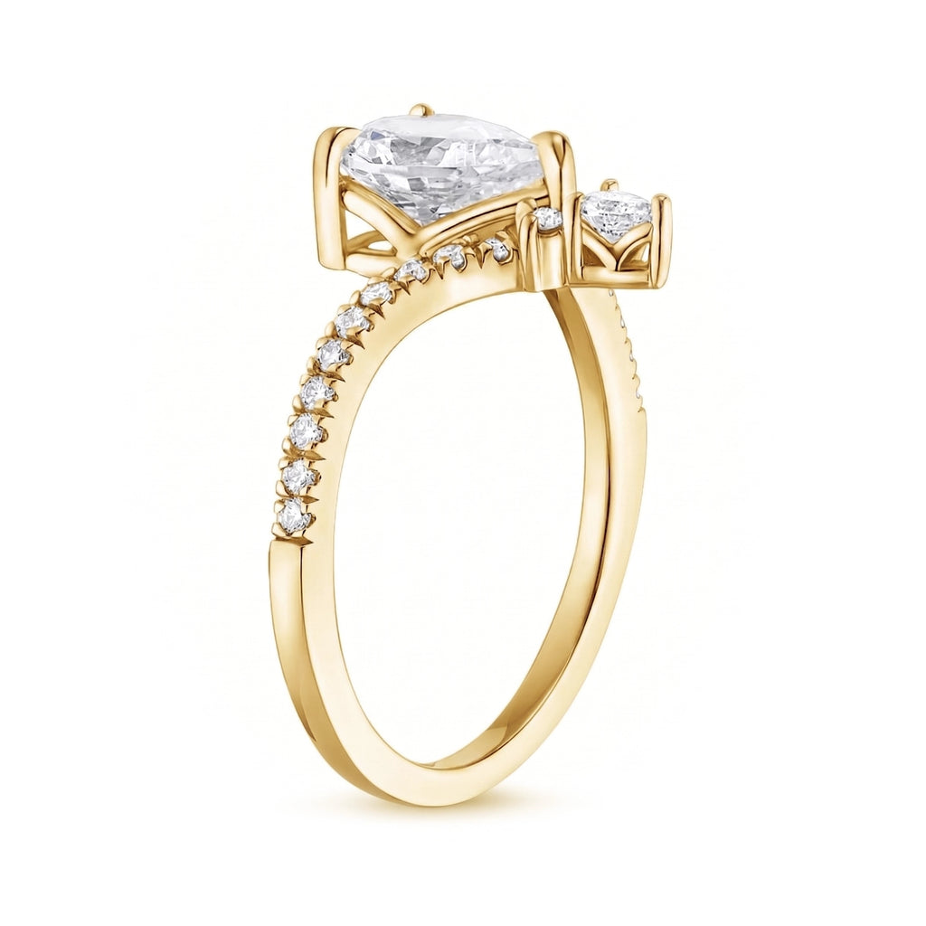 Aurelia Chevron round ring