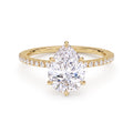 Lumina Pavé Pear Ring