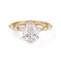 Ivy Hidden Halo Pear Ring