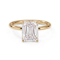 Flora Emerald Solitaire Ring