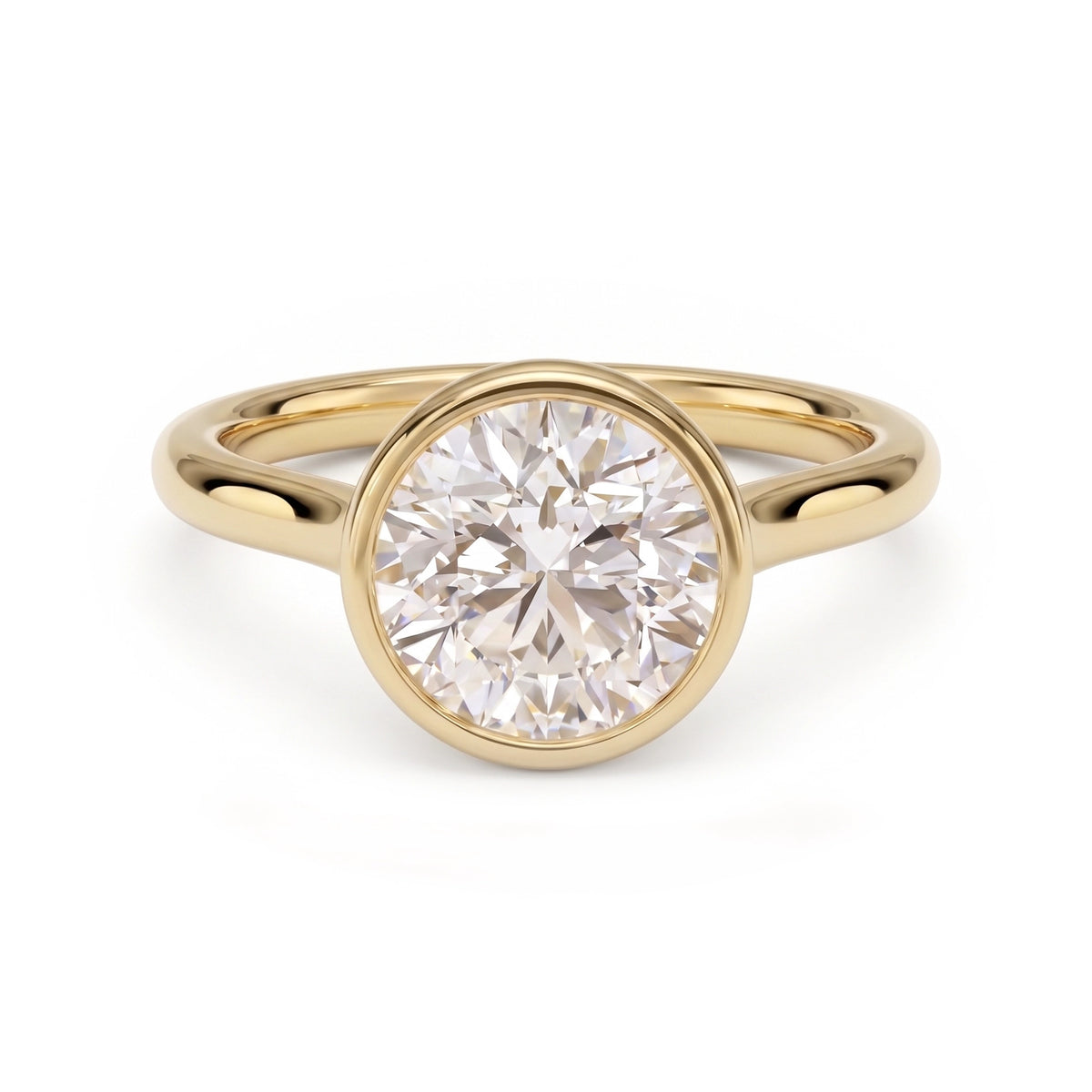 Luna Round Solitaire Ring