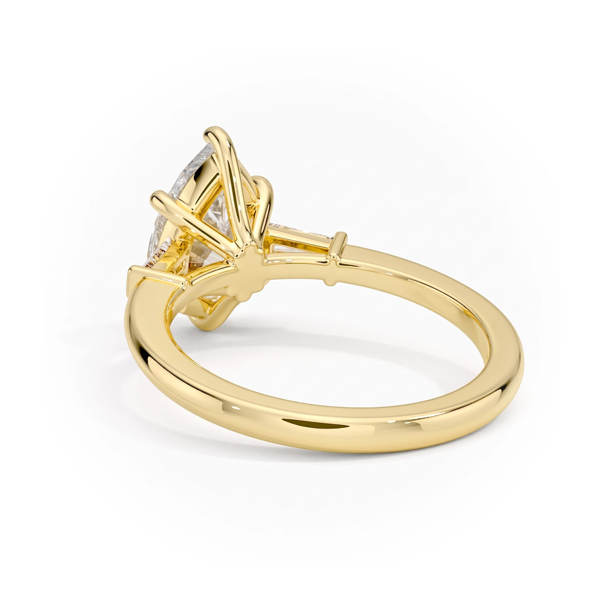 Legacy Pear Three-Stone Ring