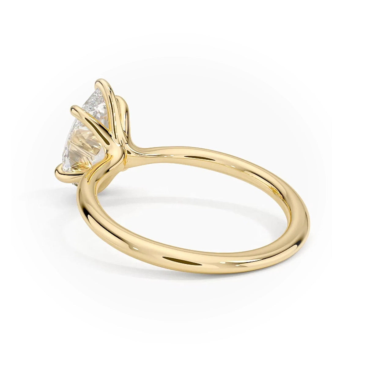 Iris Pear Solitaire Ring