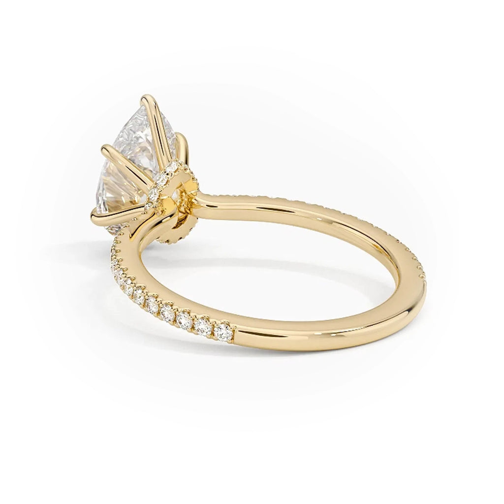 Lumina Pavé Pear Ring