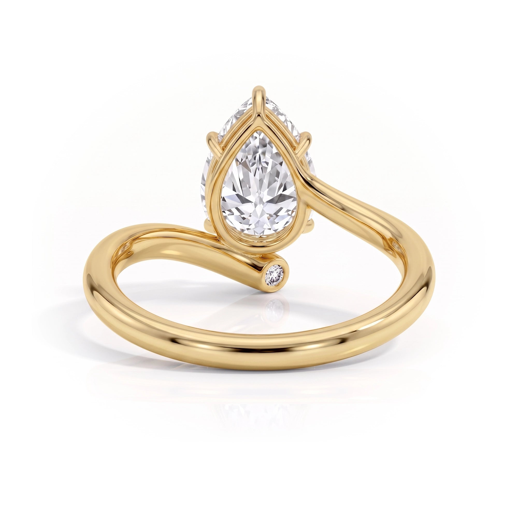 Eternal Orbit Pear Ring