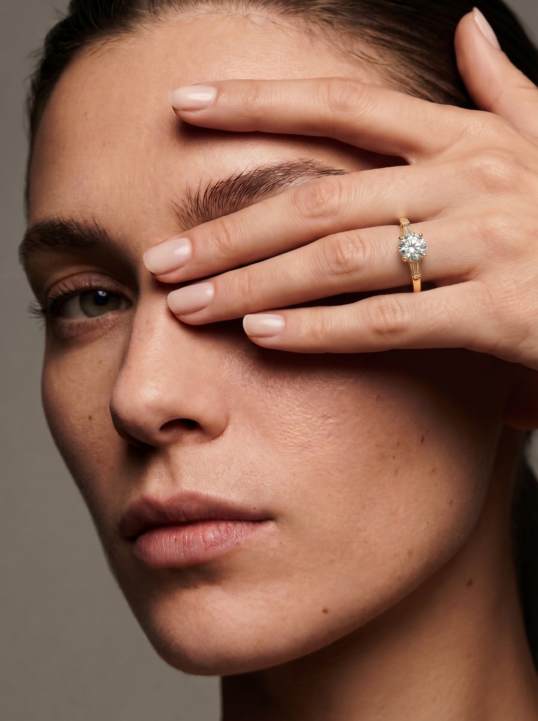 Legacy Round Three-Stone Ring