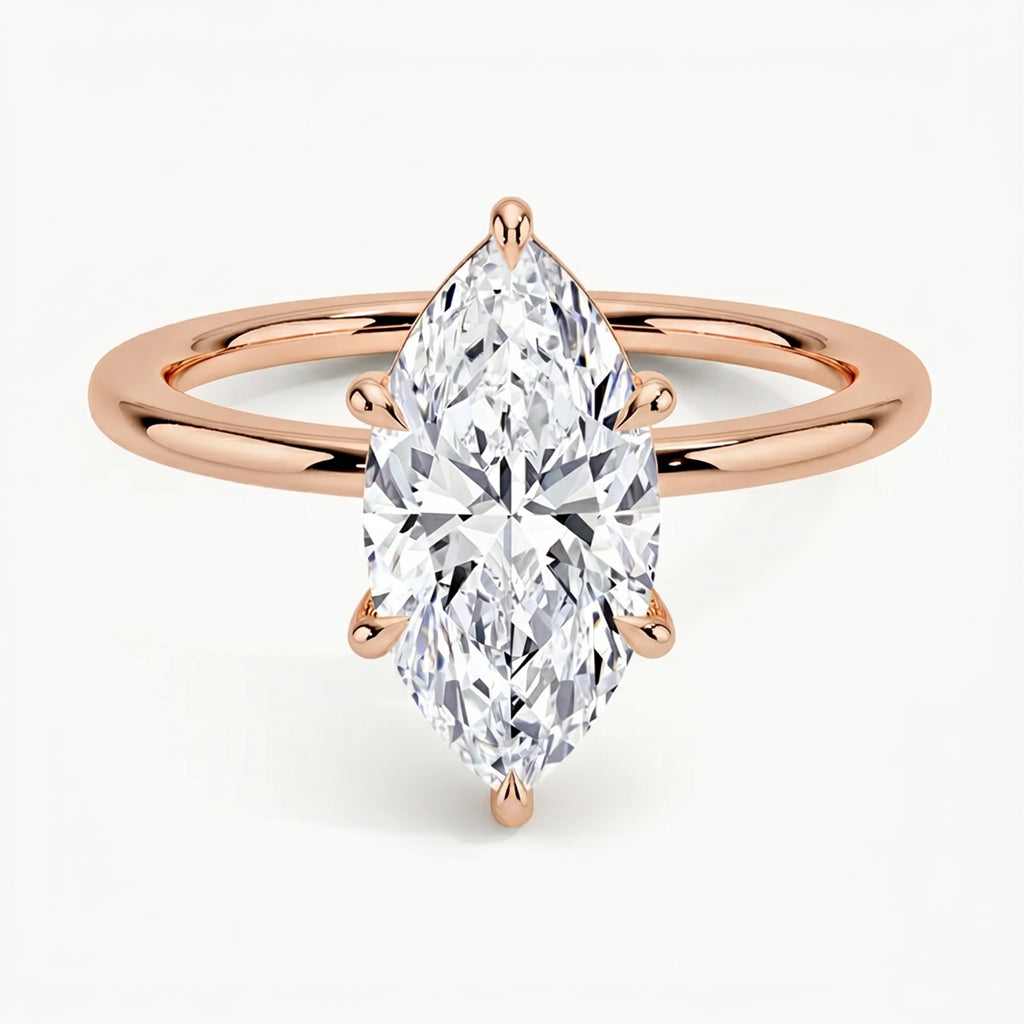 Classic Six-Prong Marquise Solitaire Ring