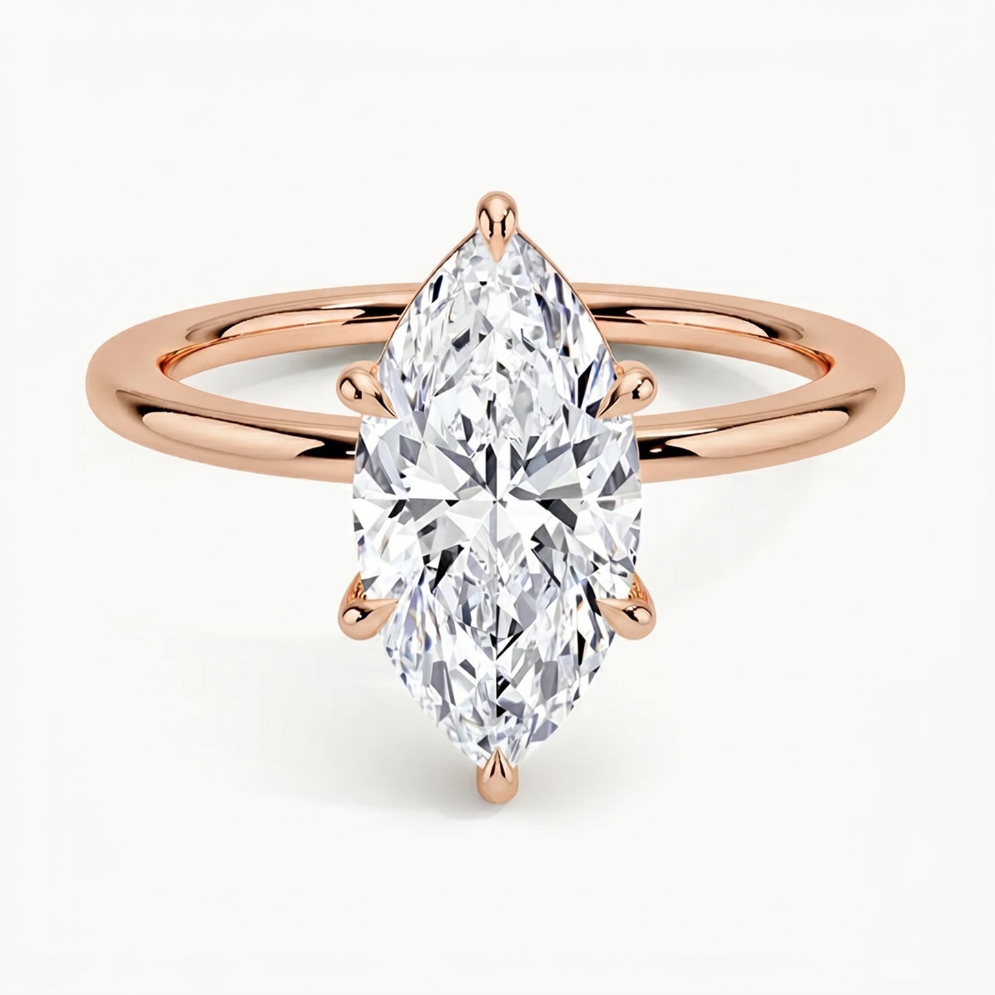 Classic Six-Prong Marquise Solitaire Ring