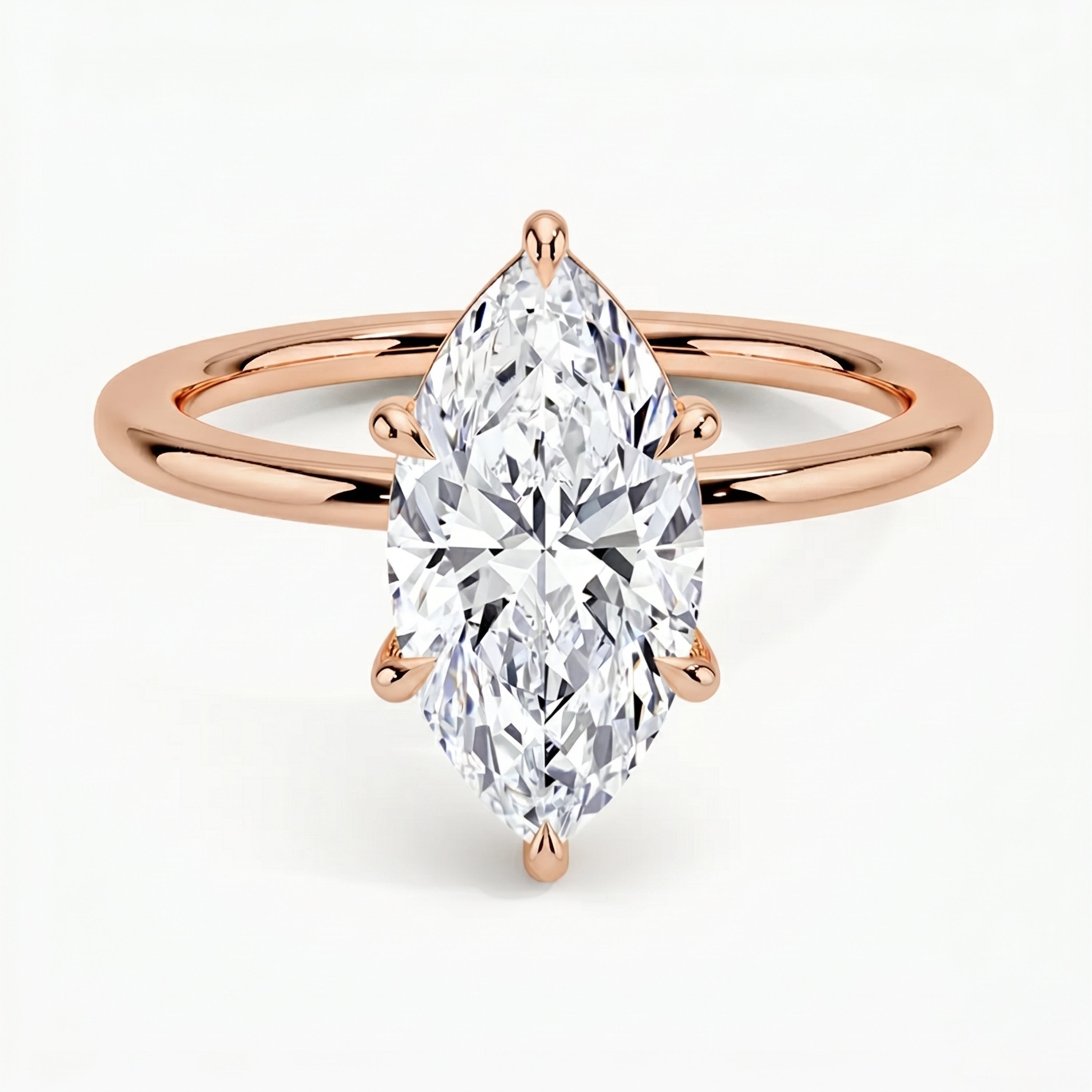 Classic Six-Prong Marquise Solitaire Ring